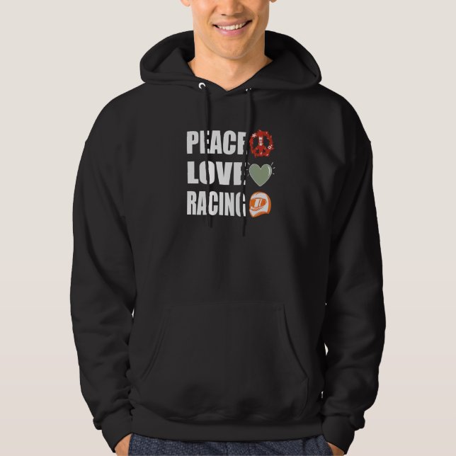 Racing der friedlichen Liebe Hoodie (Vorderseite)