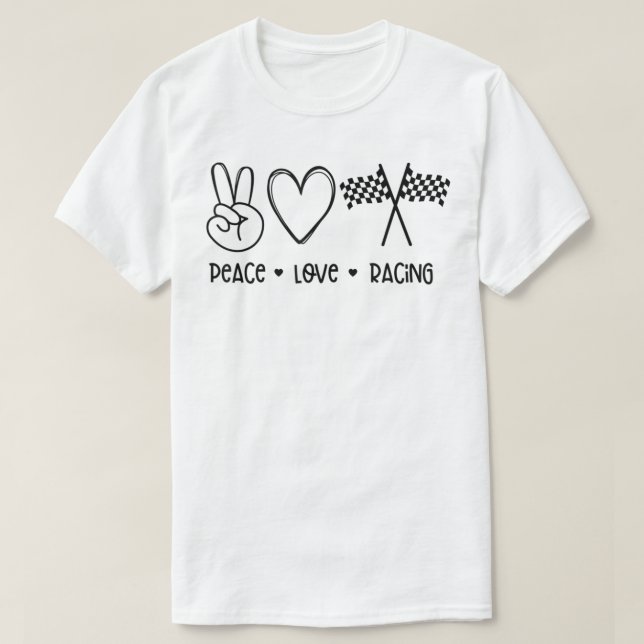Racing der friedlichen Liebe T-Shirt (Design vorne)