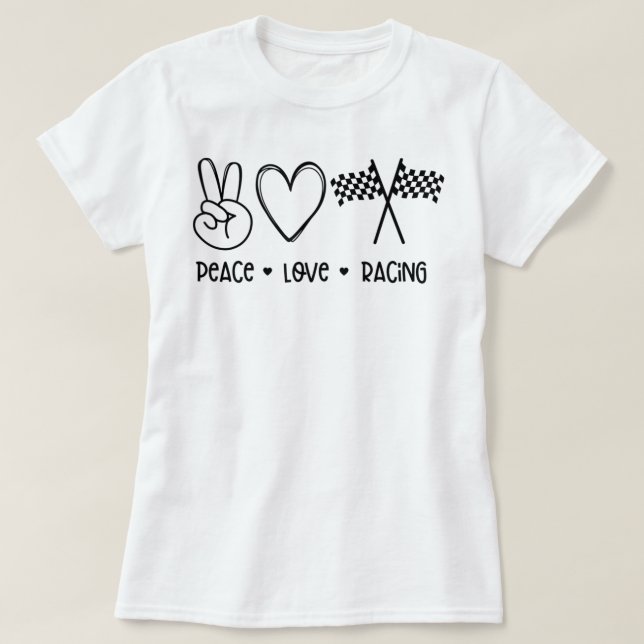 Racing der friedlichen Liebe T-Shirt (Design vorne)