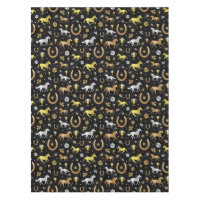 Racing Derby Day Party Schwarzes Gold Muster