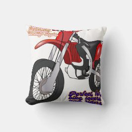 Racing Dirt Bike Art Kissen