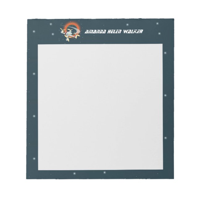 Racing-Drohne Notizblock (Vorderseite)