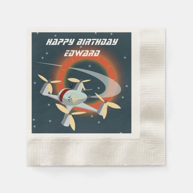 Racing-Drohne Serviette (Vorderseite)