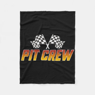 Racing Family Birthday Race Car Retro Pit Crew Hal Fleecedecke