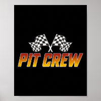 Racing Family Birthday Race Car Retro Pit Crew Hal