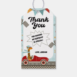 Racing Fast Car Geburtstag Vielen Dank Tag Tag Geschenkanhänger