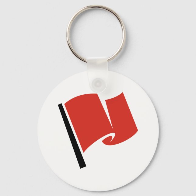 Racing Flag Red Schlüsselanhänger (Vorderseite)