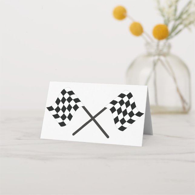 Racing Flags Platzkarte (Vorderseite)