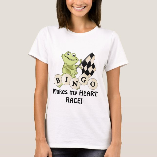 Racing Frog Bingo Frauen T - Shirt (Vorderseite)