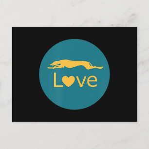 Racing Greyhound Liebe Postkarte