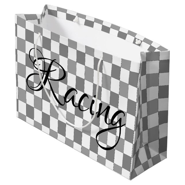 Racing Große Geschenktüte (Rückseite Schrägansicht)