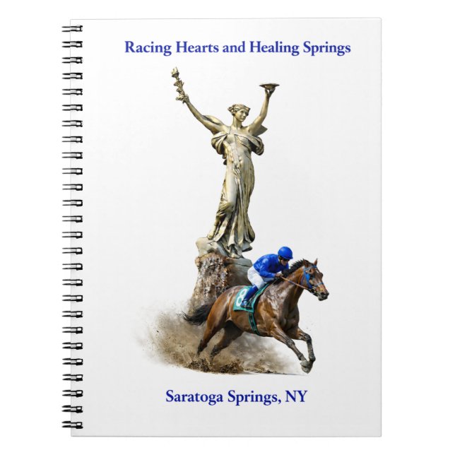 Racing Hearts und Healing Springs Notizbuch Notizblock (Vorderseite)