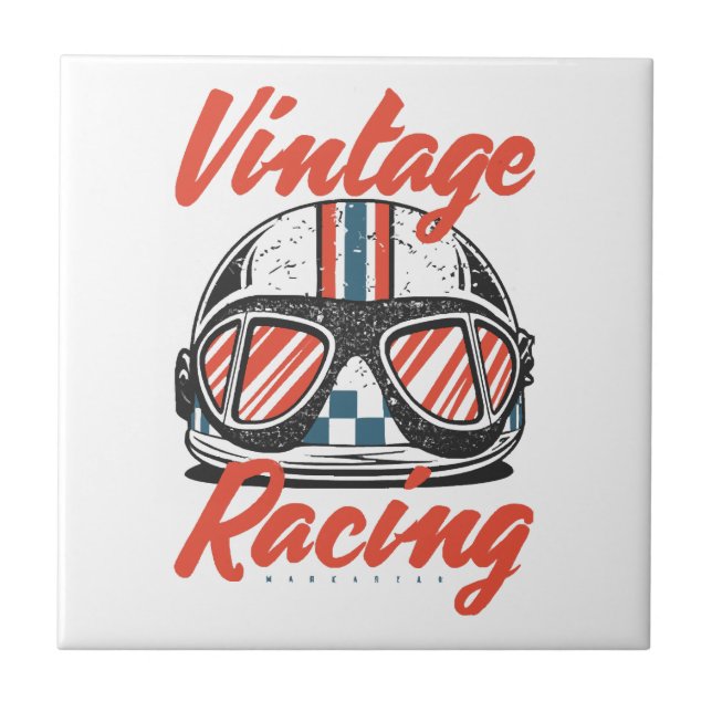 Racing Helmet Fliese (Vorderseite)