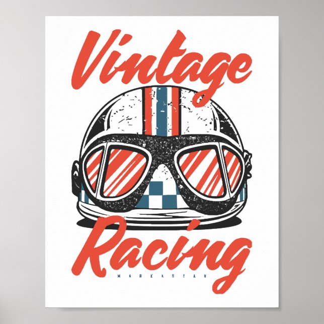 Racing Helmet Poster (Vorne)