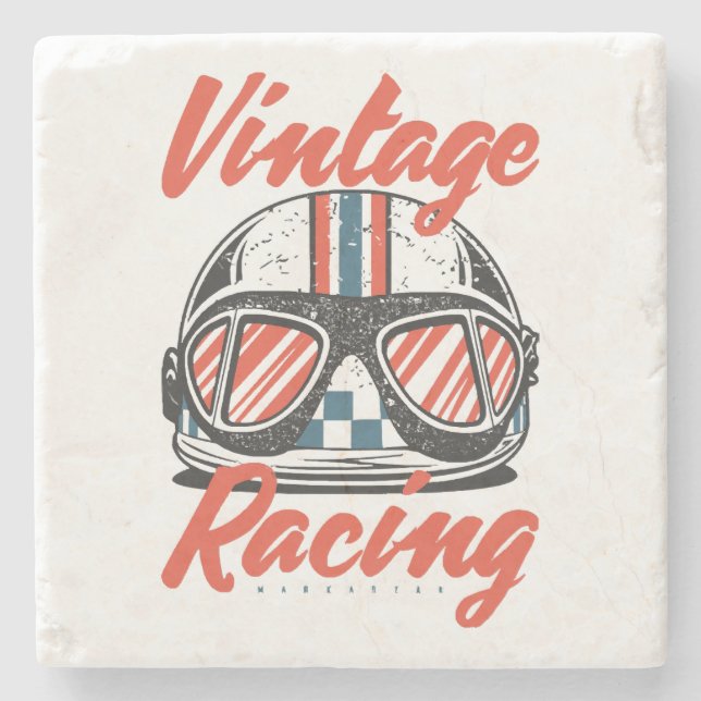Racing Helmet Steinuntersetzer (Vorderseite)