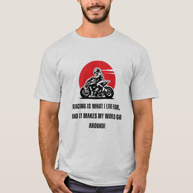 Racing ist das, wofür ich lebe | F1 | Motorsport T-Shirt (Vorderseite)