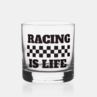 Racing ist lebensweißes Glas