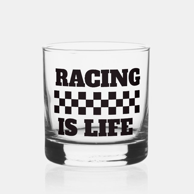Racing ist lebensweißes Glas (Vorderseite)