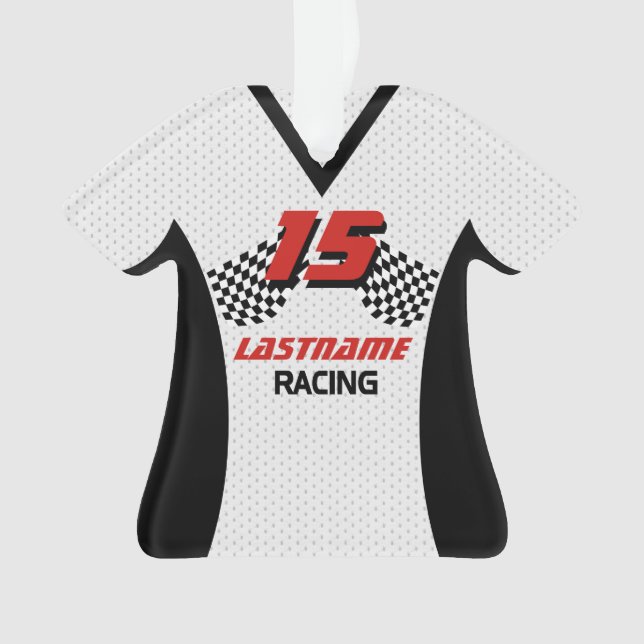 Racing Jersey Foto Keepake Ornament (Vorderseite)