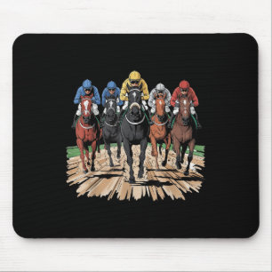 Racing Jockey Racer Derby Rider Gifts Men Wo Mousepad
