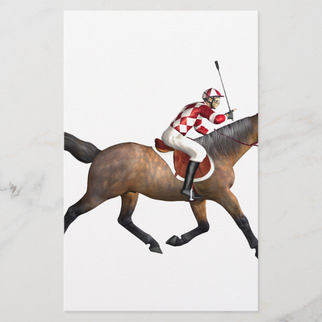 Racing Jockey und Horse (Vorderseite)