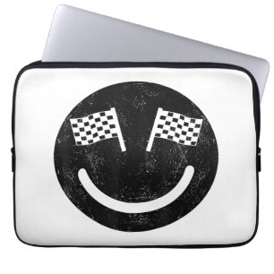 Racing Lächeln für Race Car Partys Laptopschutzhülle