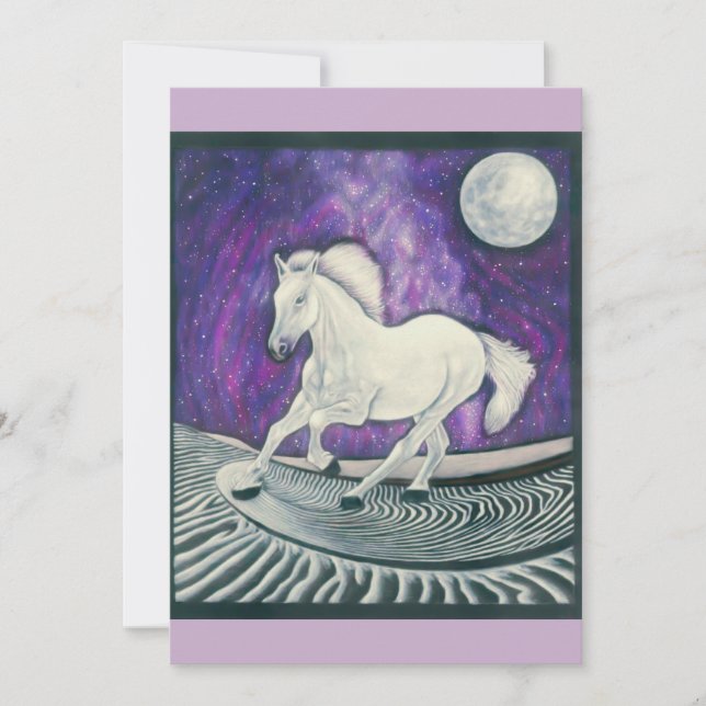 Racing Mitternacht Einladungen (Vorderseite)