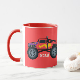 Racing Monster Truck, für Jungen und Mädchen Coffe Tasse