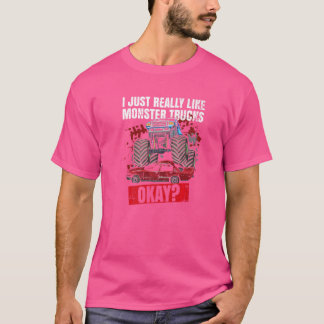 Racing Monster Truck Zitat für einen Monster LKW F T-Shirt