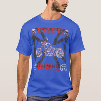 Racing Motorrad-Racing Motorrad Riker Rocker Motor T-Shirt
