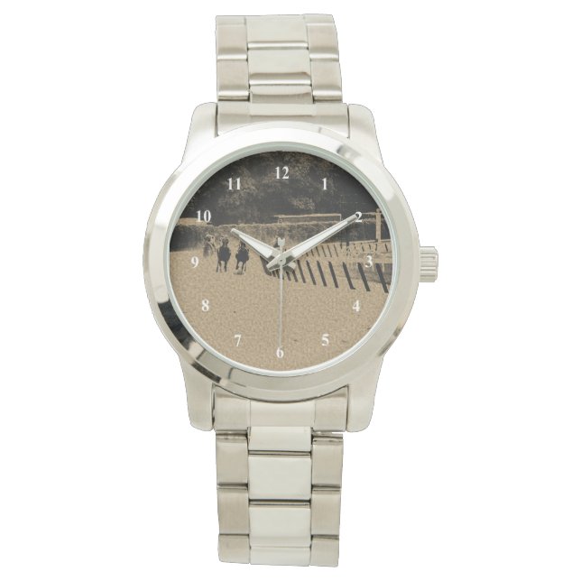 Racing Muddy Track Grunge Armbanduhr (Vorderseite)