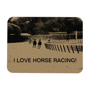Racing Muddy Track Grunge Magnet