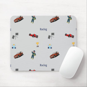 Racing Muster auf grau Mousepad