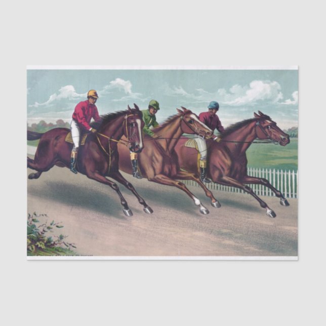 Racing Painting Decoupage Seidenpapier (Vorderseite)