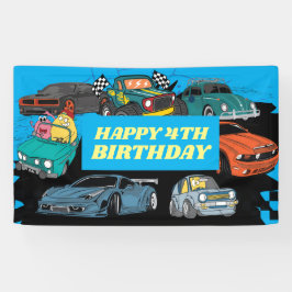 Racing Party Hintergrund, fahren Party, Auto Banner