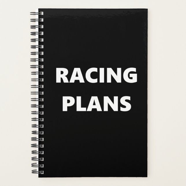 Racing Planner Sport Thema Racing Pläne Planer (Vorderseite)