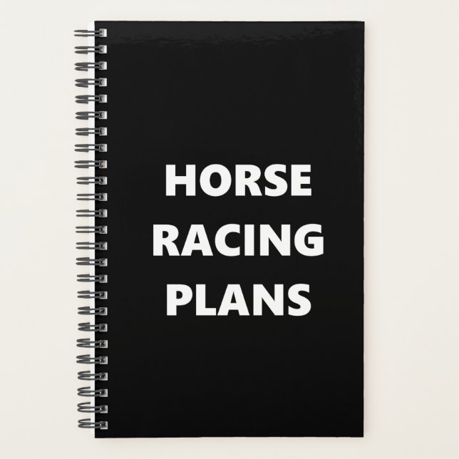 Racing Planner Sportpferde Pläne Planer (Vorderseite)