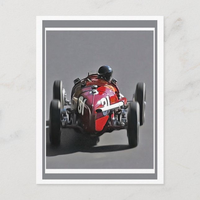 Racing Postkarte (Vorderseite)