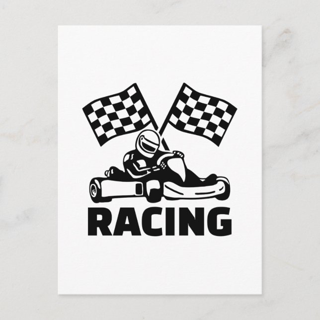 Racing Postkarte (Vorderseite)