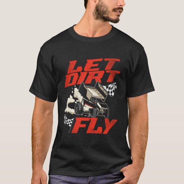 Racing Race Sprint Car T-Shirt (Vorderseite)