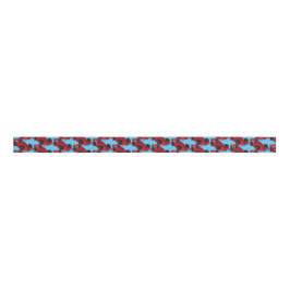Racing Red Sports Cars Racetrack Sport Gemustert Ripsband