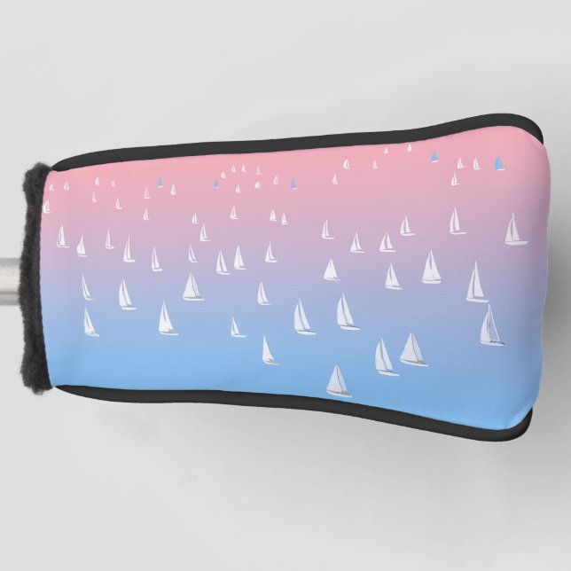Racing Segelboote im offenen Meer Golf Headcover (Vorderseite)