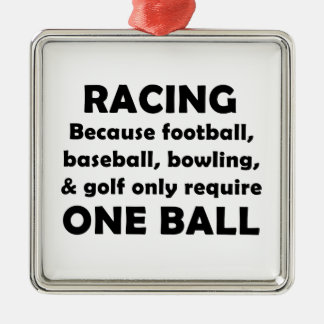 Racing Silbernes Ornament