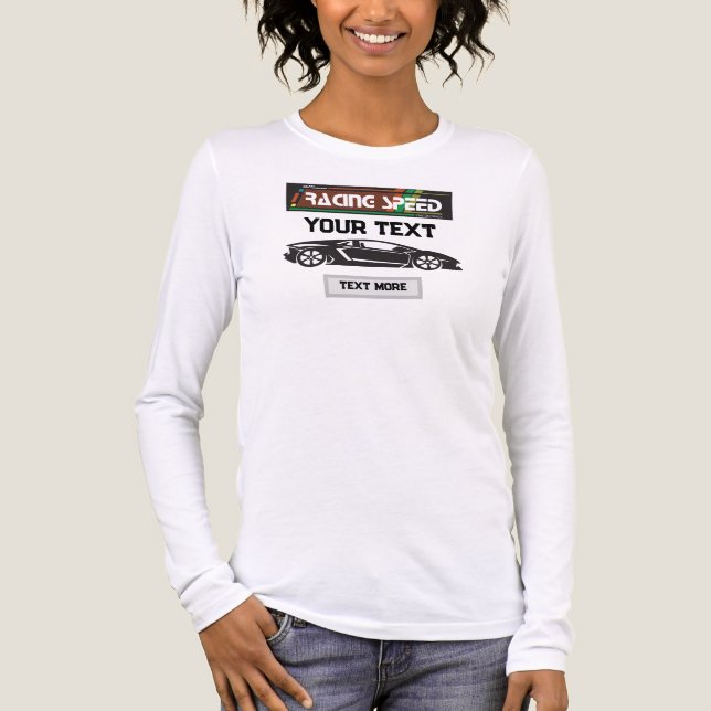 Racing Speed Car Design – Fast Motorsport Performa Tri-Blend Shirt (Vorderseite)