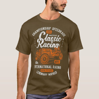 Racing Speedrace Retro Vintage abgenutztes Design T-Shirt