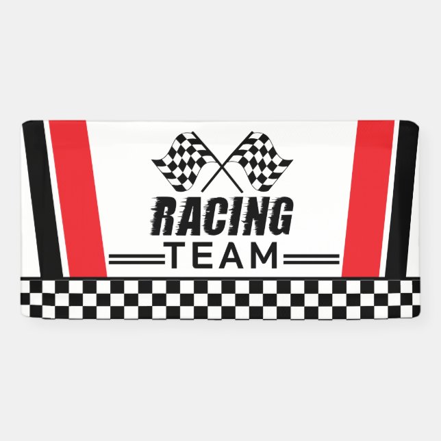 Racing Stripes-Banner, Flag-BANNER für die kontrol Banner (Horizontal)