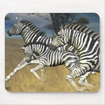 Racing Stripes - Zebra-Mauspad