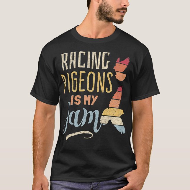 Racing Tauben Funny Racing Homing Taube T-Shirt (Vorderseite)
