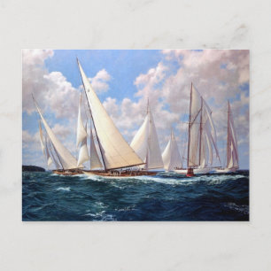 Racing um die Boje Postkarte