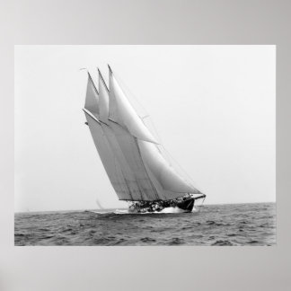 Racing Yacht Atlantic: 1904 Poster